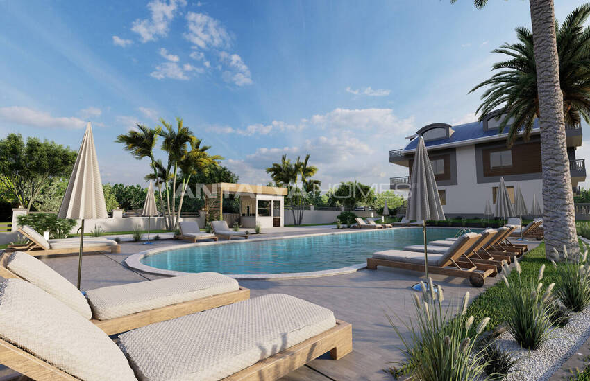 Квартиры с 2 спальнями в охраняемом комплексе в Сейдикемер Мугла 2