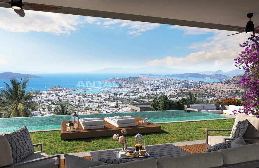 Houses with Bodrum Castle and Sea Views