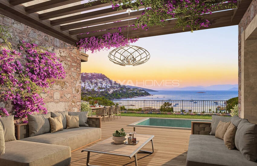 Detached Houses with Cove Views in Turkbuku Bodrum