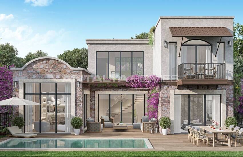 خانه های مستقل با چشم انداز یارو در ترکبوکو بدروم 5