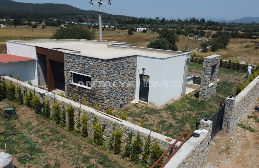 Gelijkvloerse Huizen Met Zwembad In Bodrum 3