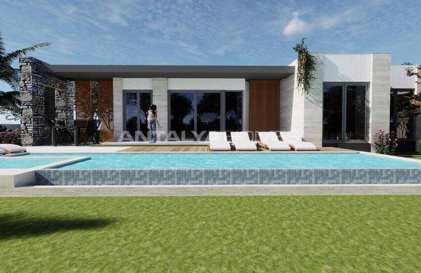Single-story Houses with Pool in Bodrum