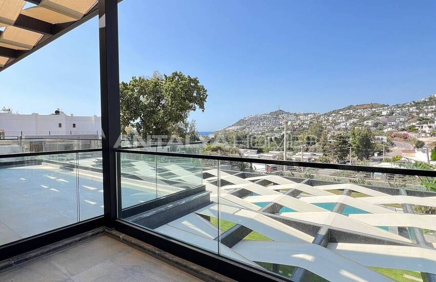 خانه‌هایی با استخر خصوصی و منظره دریا در بدروم گوموشلوک 6