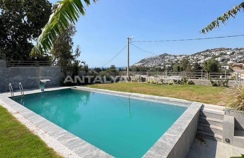 خانه‌هایی با استخر خصوصی و منظره دریا در بدروم گوموشلوک 2