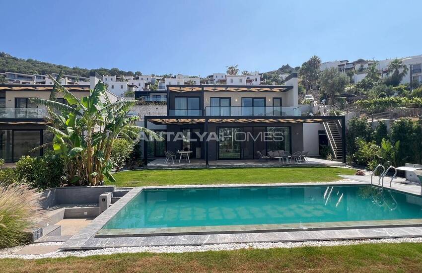 خانه‌هایی با استخر خصوصی و منظره دریا در بدروم گوموشلوک 4