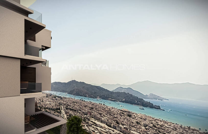 Muğla Fethiye'de Yatırım Değerine Sahip Deniz Manzaralı Daireler 4
