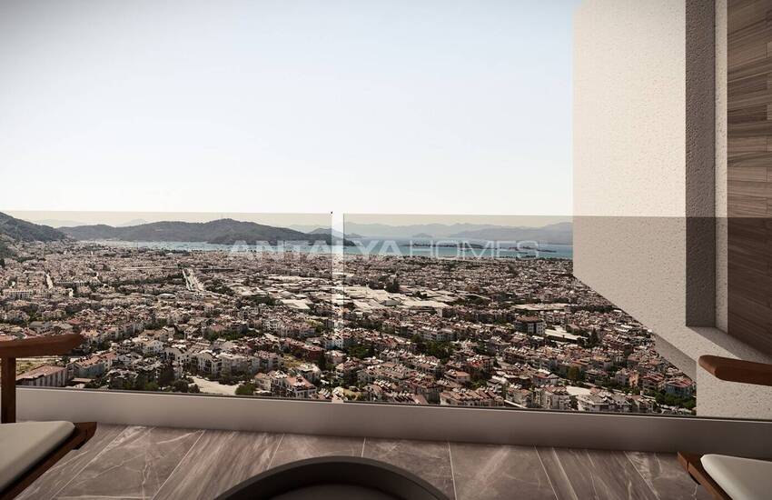 Muğla Fethiye'de Yatırım Değerine Sahip Deniz Manzaralı Daireler 1