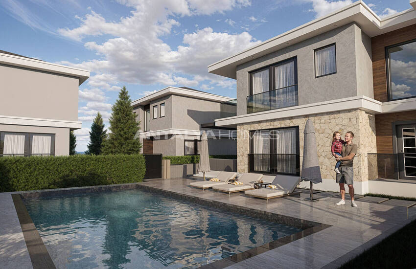 Muğla Fethiye'de Güvenlikli Site İçinde Havuzlu Lüks Evler 4