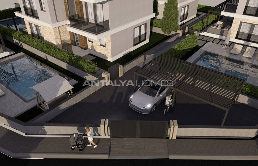 Muğla Fethiye'de Güvenlikli Site İçinde Havuzlu Lüks Evler 6