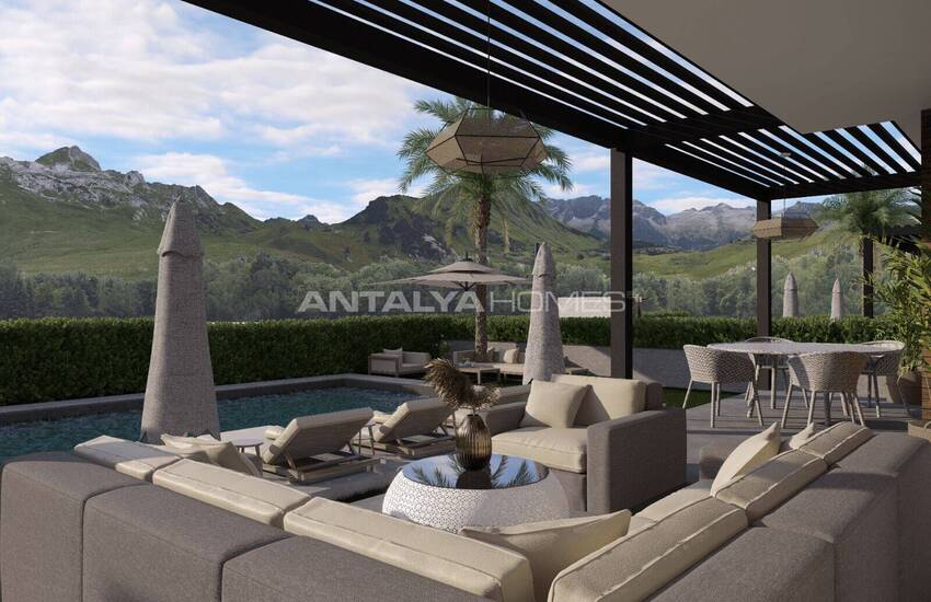 Muğla Fethiye'de Güvenlikli Site İçinde Havuzlu Lüks Evler 17