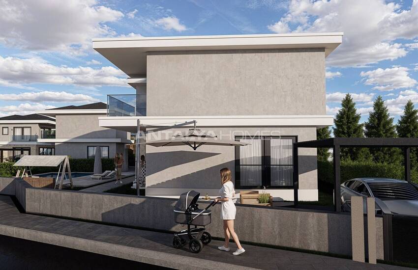 Muğla Fethiye'de Güvenlikli Site İçinde Havuzlu Lüks Evler 14