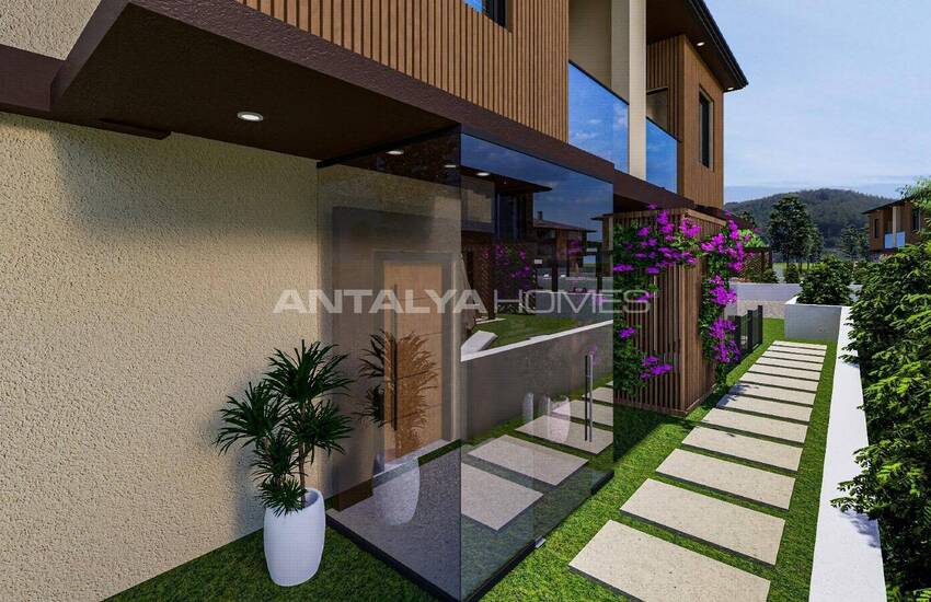 Двухквартирные дома с 4 спальнями и бассейнами в Мугла Эсентепе 3