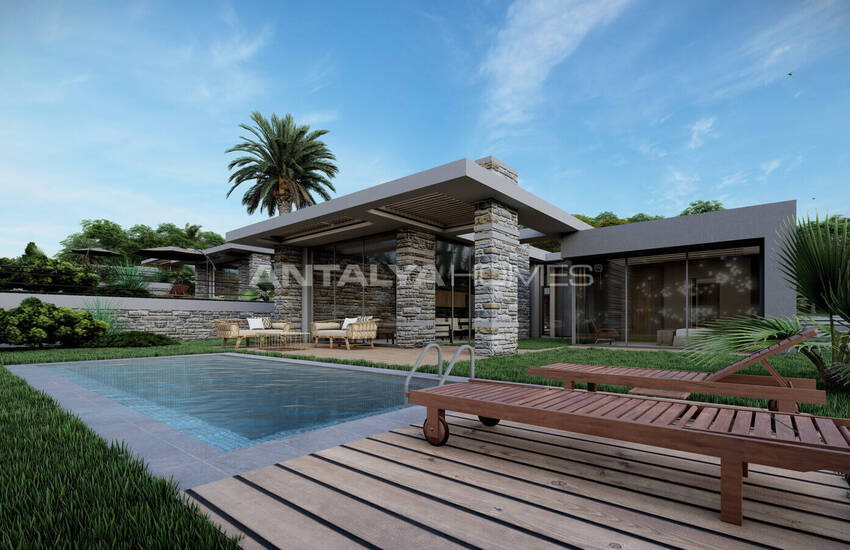 Элегантные дома с собственными бассейнами в Ялыкаваке, Бодрум 2