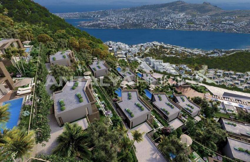Bodrum'da Plaj Erişimi Olan Komplekste Havuzlu Evler 1