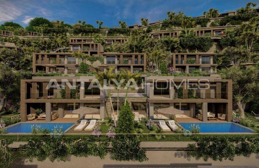 Bodrum'da Plaj Erişimi Olan Komplekste Havuzlu Evler 2
