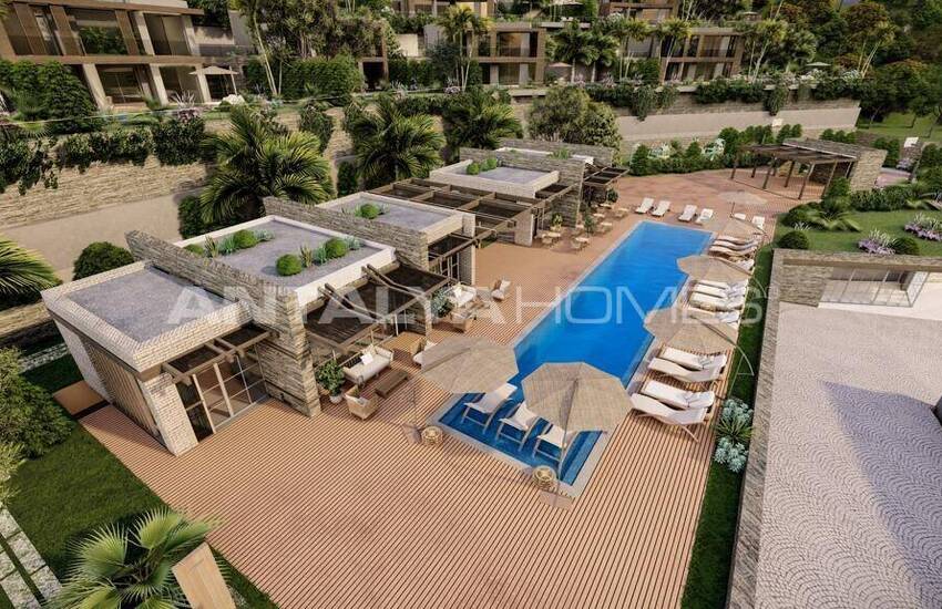 Bodrum'da Plaj Erişimi Olan Komplekste Havuzlu Evler 3