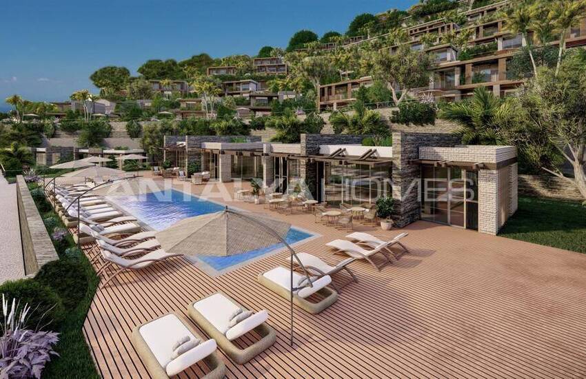Bodrum'da Plaj Erişimi Olan Komplekste Havuzlu Evler 4