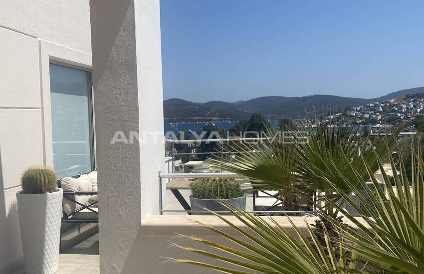 Furnished Flat with a Sea-view Terrace in Bodrum Türkbükü 11