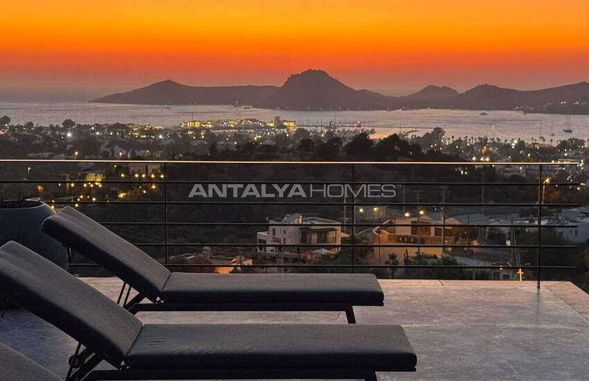 منزل أنيق بإطلالات على المرسى في بودروم ياليكافاك