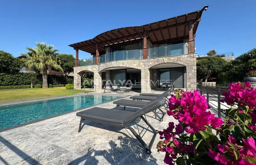 Maison Élégante Avec Vue Sur Le Port De Plaisance À Bodrum Yalıkavak 1