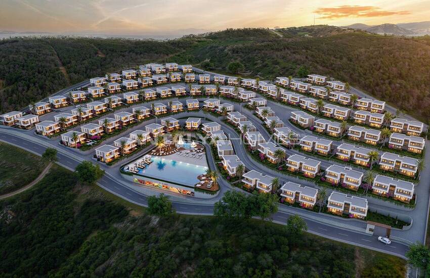 فيلات مطلة على الطبيعة للبيع مع مسبح في أدابوكو، بودروم 5