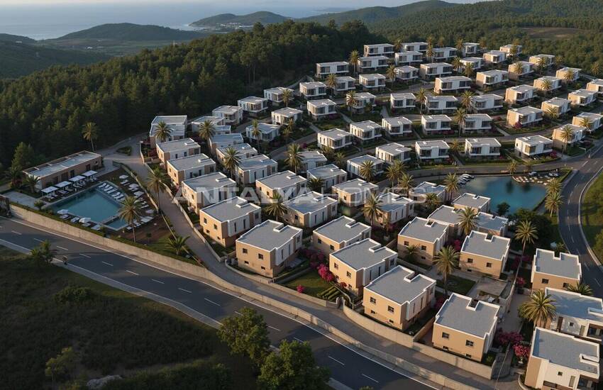 فيلات مطلة على الطبيعة للبيع مع مسبح في أدابوكو، بودروم 6