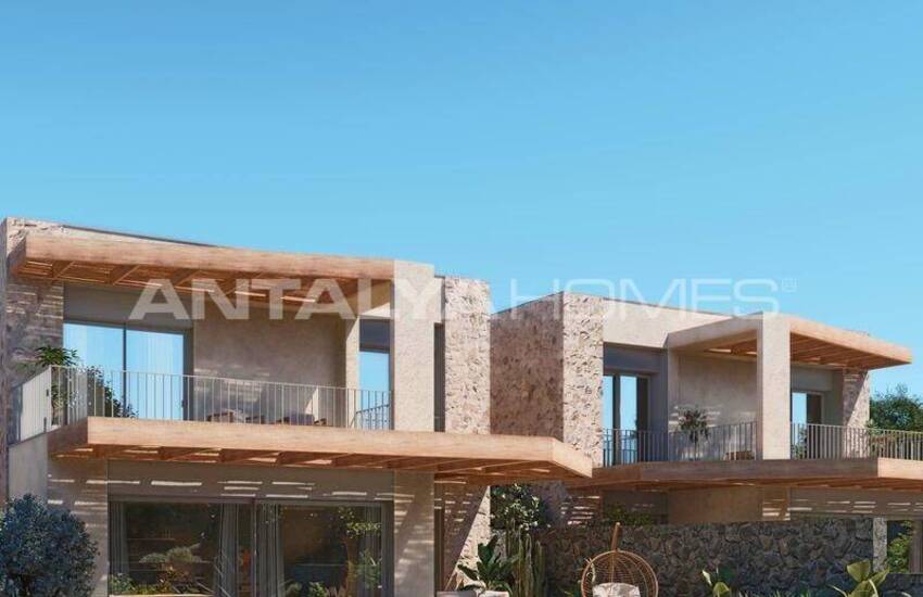 Bodrum Gümüşlük'te Geniş ve Aydınlık Havuzlu Villalar 1