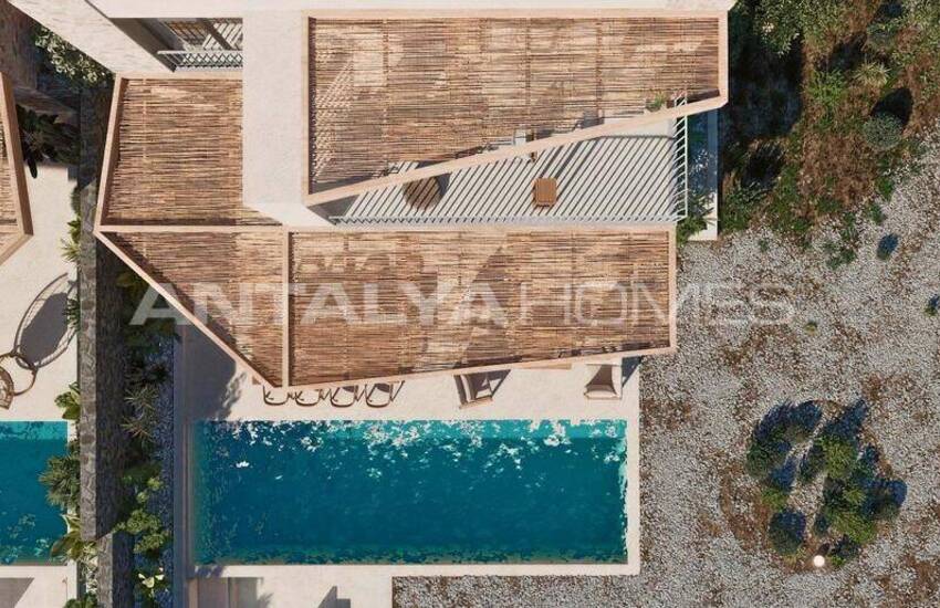 Bodrum Gümüşlük'te Geniş ve Aydınlık Havuzlu Villalar 2