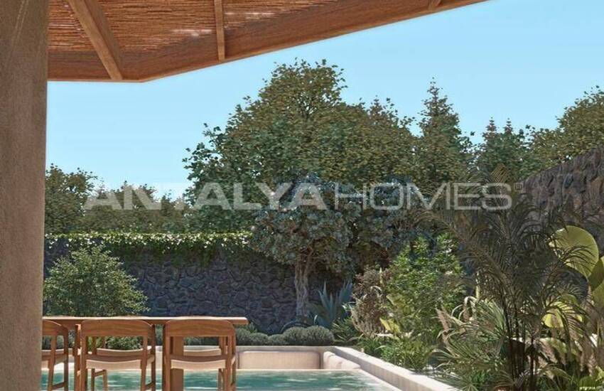 Bodrum Gümüşlük'te Geniş ve Aydınlık Havuzlu Villalar 5