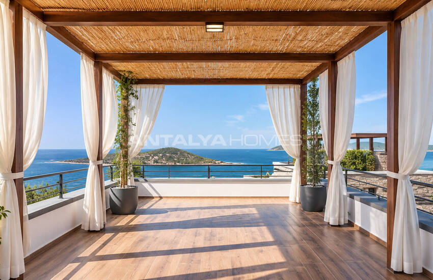 Detached Villas for Sale with Sea Views in Bodrum Muğla 16