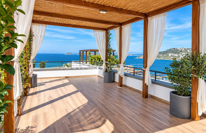 Detached Villas for Sale with Sea Views in Bodrum Muğla 15