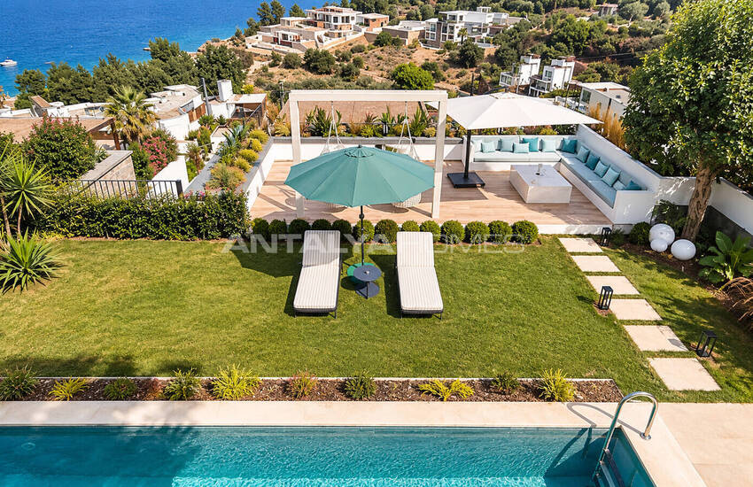 Detached Villas for Sale with Sea Views in Bodrum Muğla 6