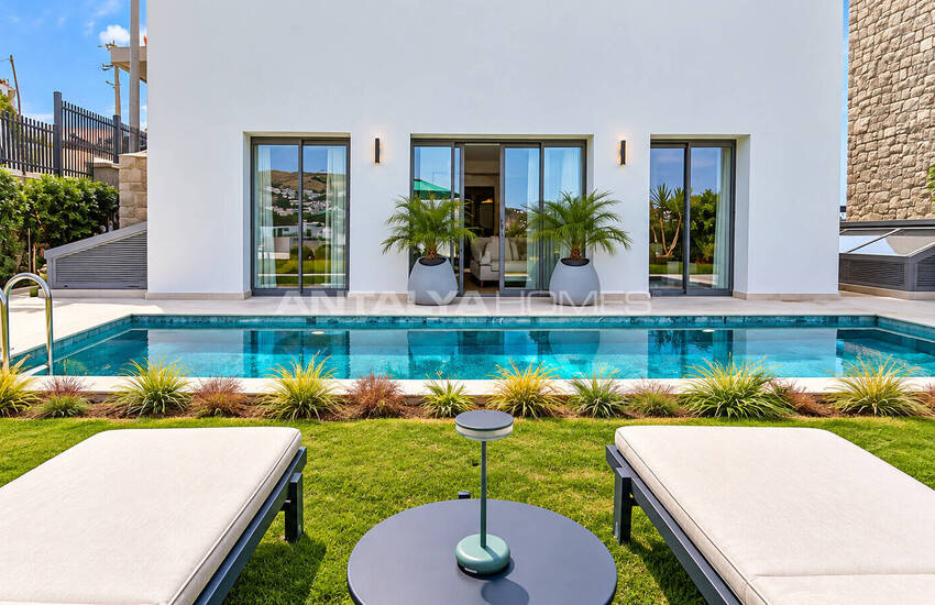 Detached Villas for Sale with Sea Views in Bodrum Muğla 3