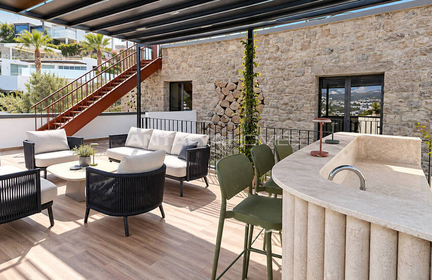 Detached Villas for Sale with Sea Views in Bodrum Muğla 10