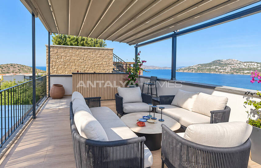 Detached Villas for Sale with Sea Views in Bodrum Muğla 11