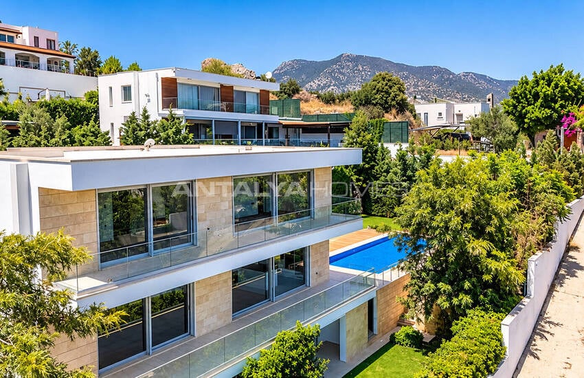 Specious Detached Villa for Sale with Sea View in Bodrum 1