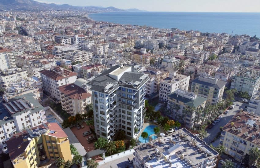 Alanya Merkez'de Mükemmel Doğa ve Şehir Manzaralı Daireler 5