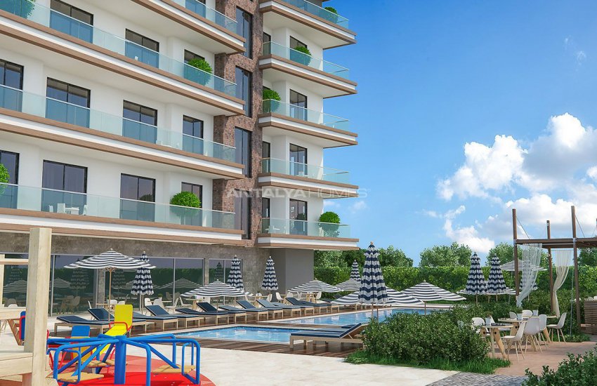 Sea and Mountain View Alanya Flats 300 Mt to the Beach 9