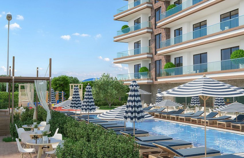 Sea and Mountain View Alanya Flats 300 Mt to the Beach 10