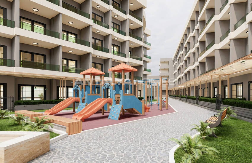 Real Estate in a Complex with a Pool Near the Sea in Tömük, Mersin 10