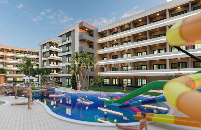 Real Estate in a Complex with a Pool Near the Sea in Tömük, Mersin 9