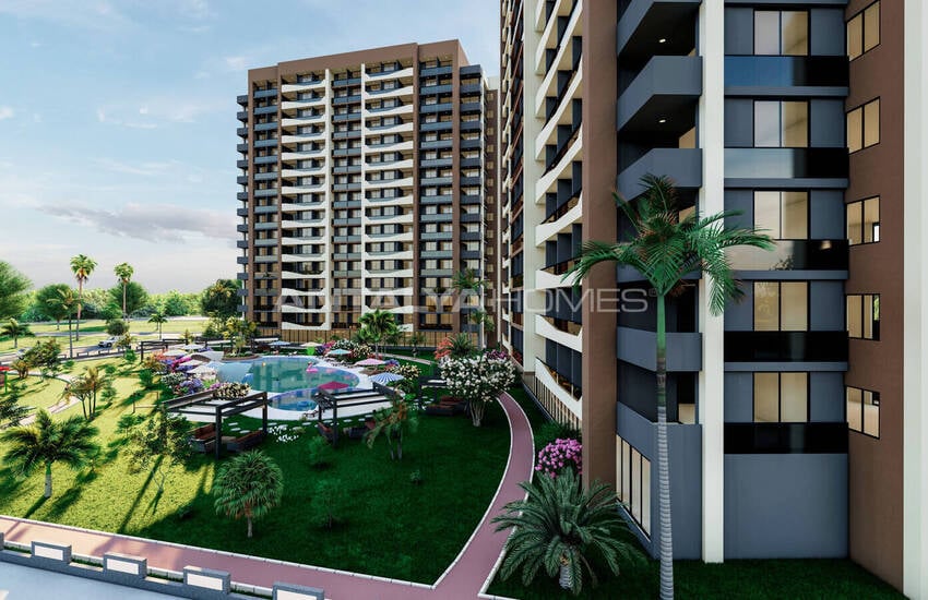 آپارتمان کاملا نو با استخر نزدیک دریا در توموک مرسین 4