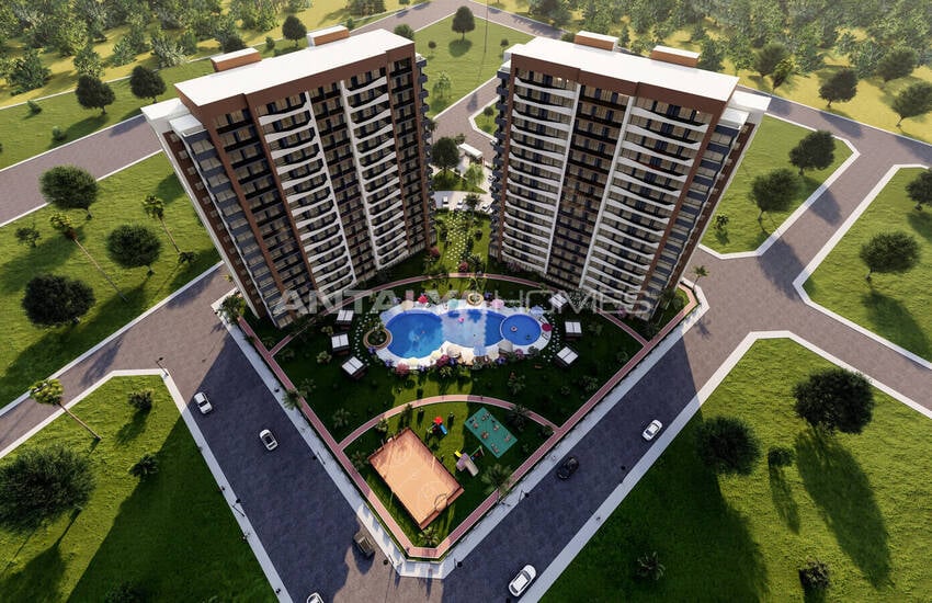 آپارتمان کاملا نو با استخر نزدیک دریا در توموک مرسین 6