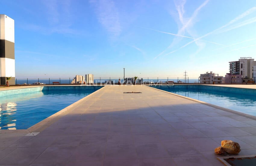 Lägenheter Med Havsutsikt I Ett Komplex Med Pool I Mersin Erdemli 10