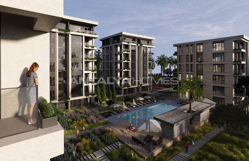 Совершенно новые апартаменты в престижном жилом комплексе в Мерсине 1