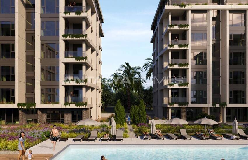 Совершенно новые апартаменты в престижном жилом комплексе в Мерсине 6