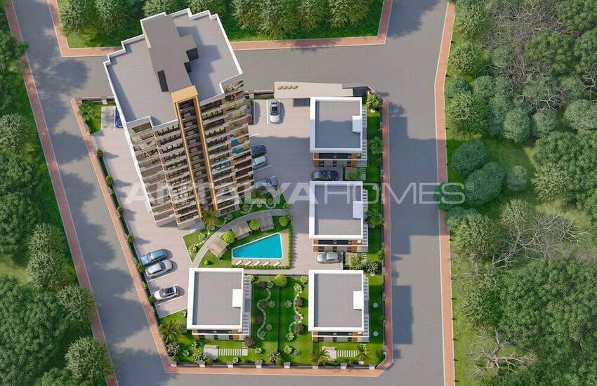 Mersin Yenişehir'de Deniz Manzaralı 4 Yatak Odalı Villalar 4