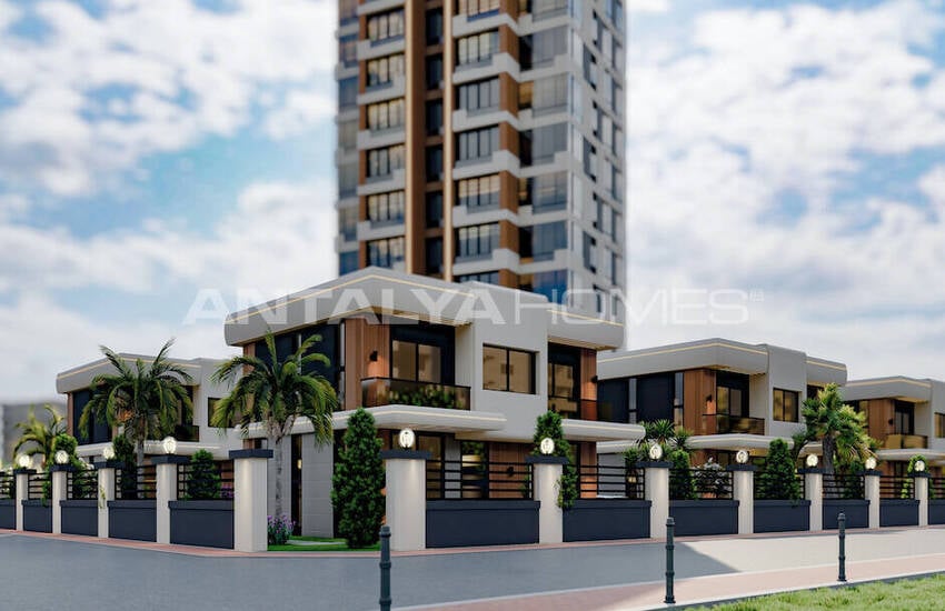 Mersin Yenişehir'de Deniz Manzaralı 4 Yatak Odalı Villalar 3