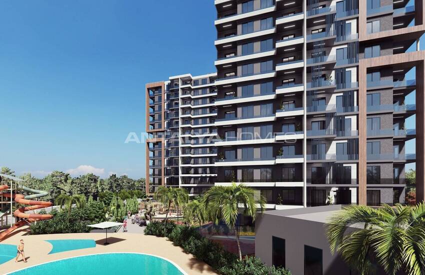 Lägenheter Med Havsutsikt I Ett Komplex Med Vattenpark I Mersin 3