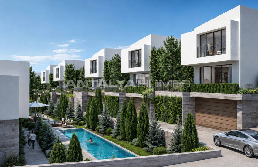 Friliggande Villor Med Pooler Och Trädgårdar I Mersin Yenişehir 2